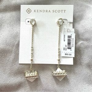 For @letalley Kendra Scott Gigi Ear Jacket Earrings in Gold Mother-of-Pearl